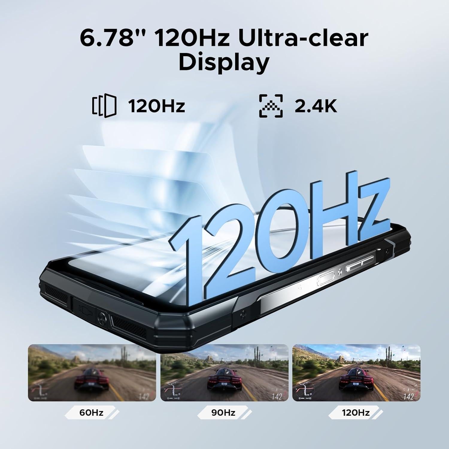 DOOGEE V40 Pro 5G Teléfono Resistente 36GB RAM 512GB Plata