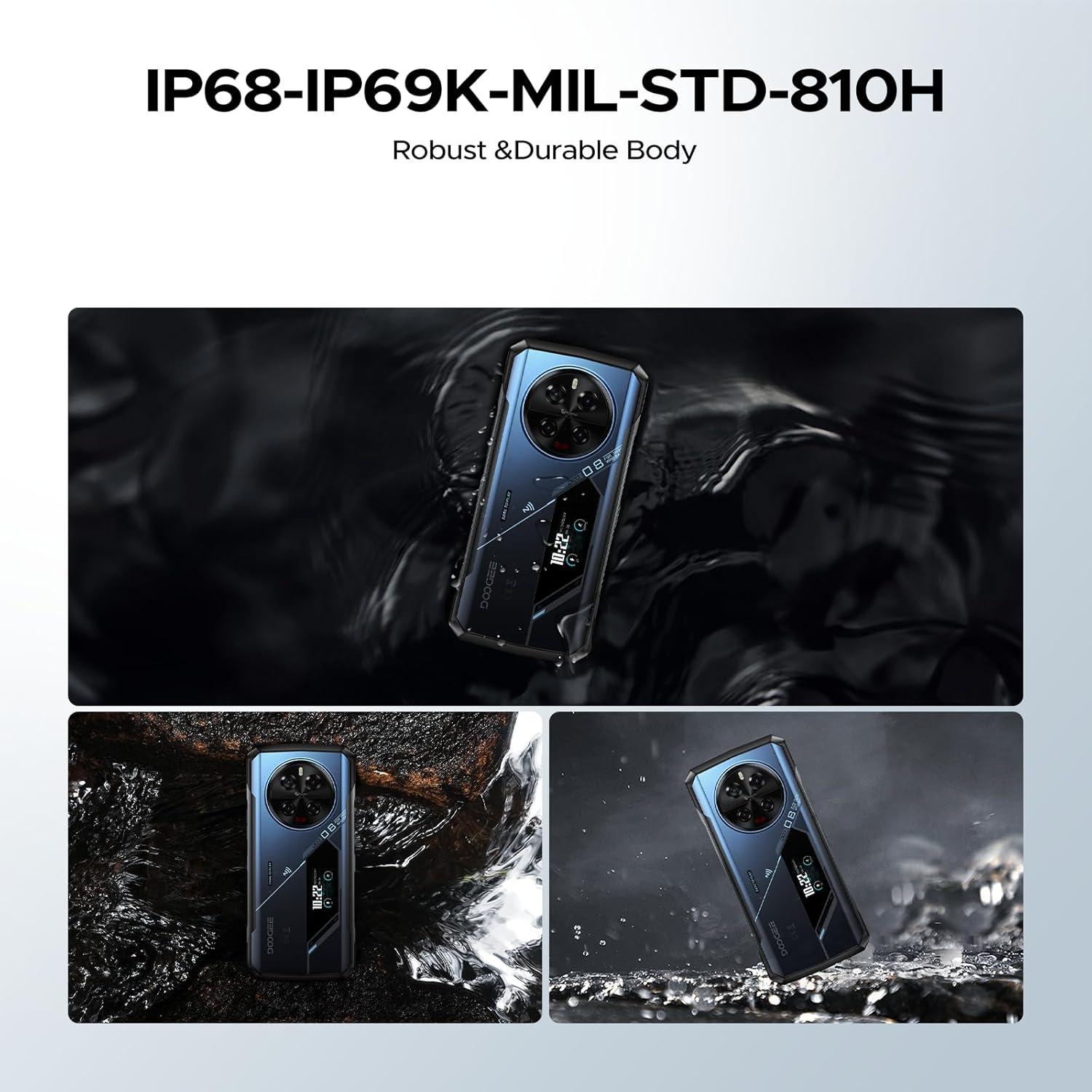 DOOGEE V40 Pro 5G Teléfono Resistente 36GB RAM 512GB Plata