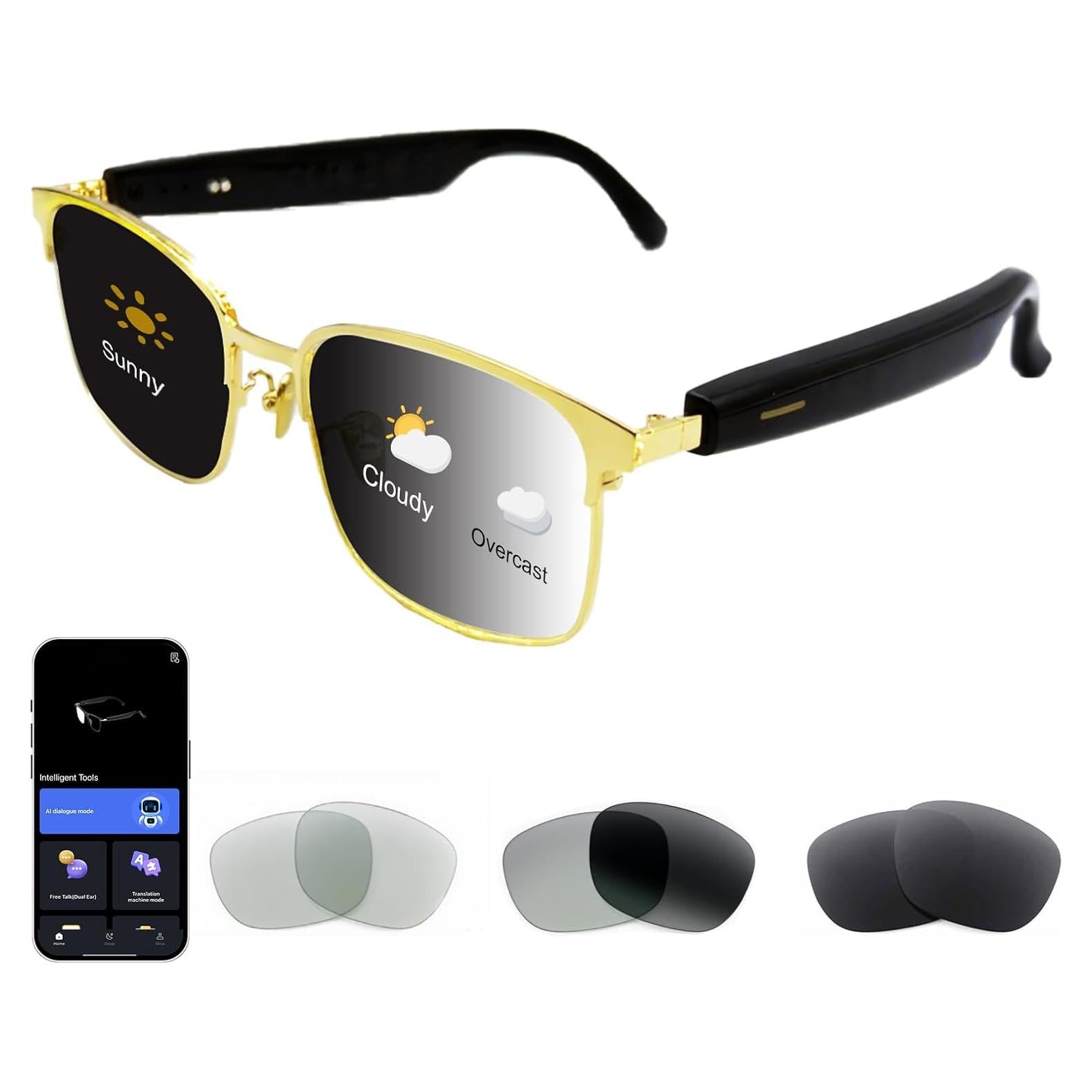 Gafas Inteligentes de Traducción AI Indidolize M01 24K Unisex