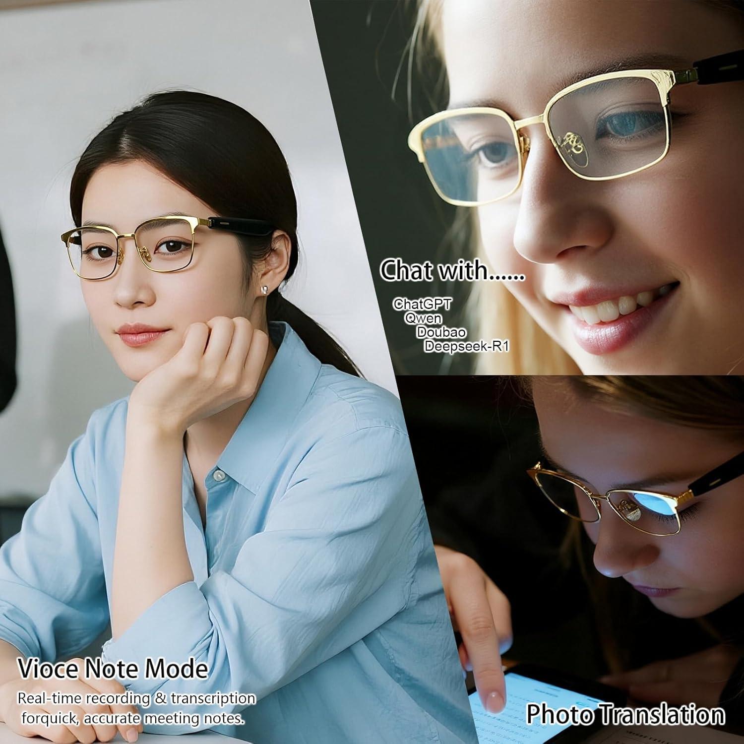 Gafas Inteligentes de Traducción AI Indidolize M01 24K Unisex