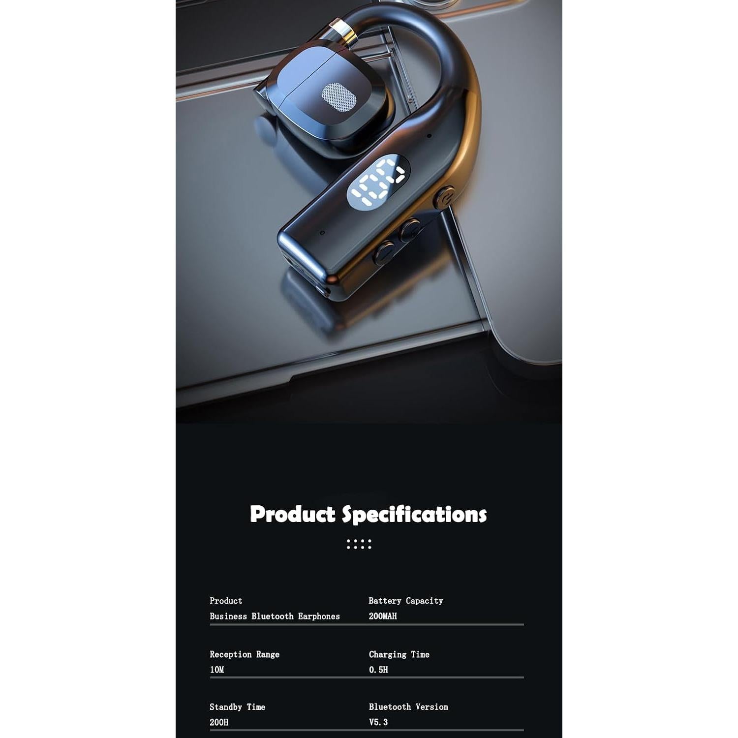 Auriculares Inalámbricos YOLAXGA Abiertos Bluetooth 30h Correr