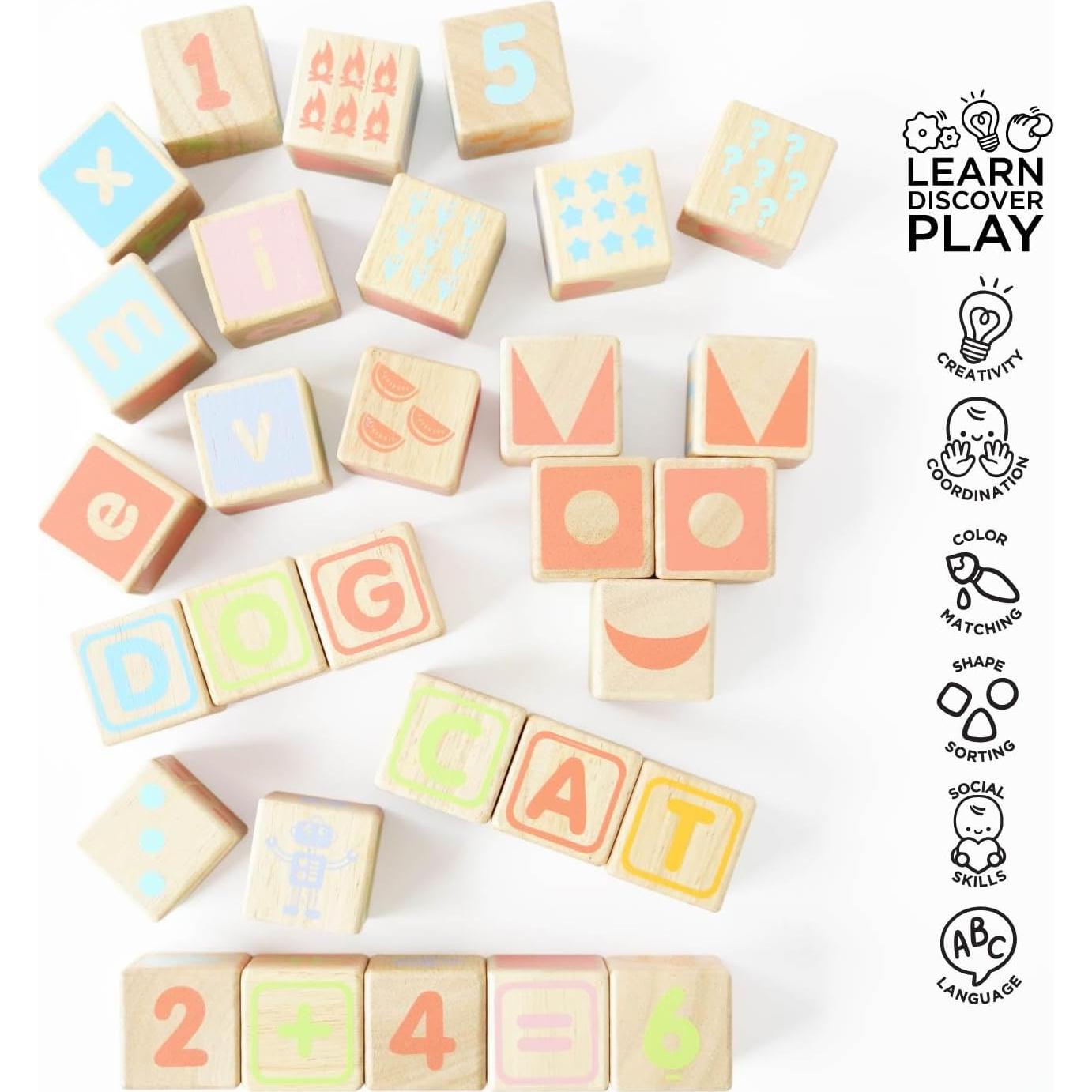 Bloques de Madera Educativos ABC Le Toy Van - 30 Piezas