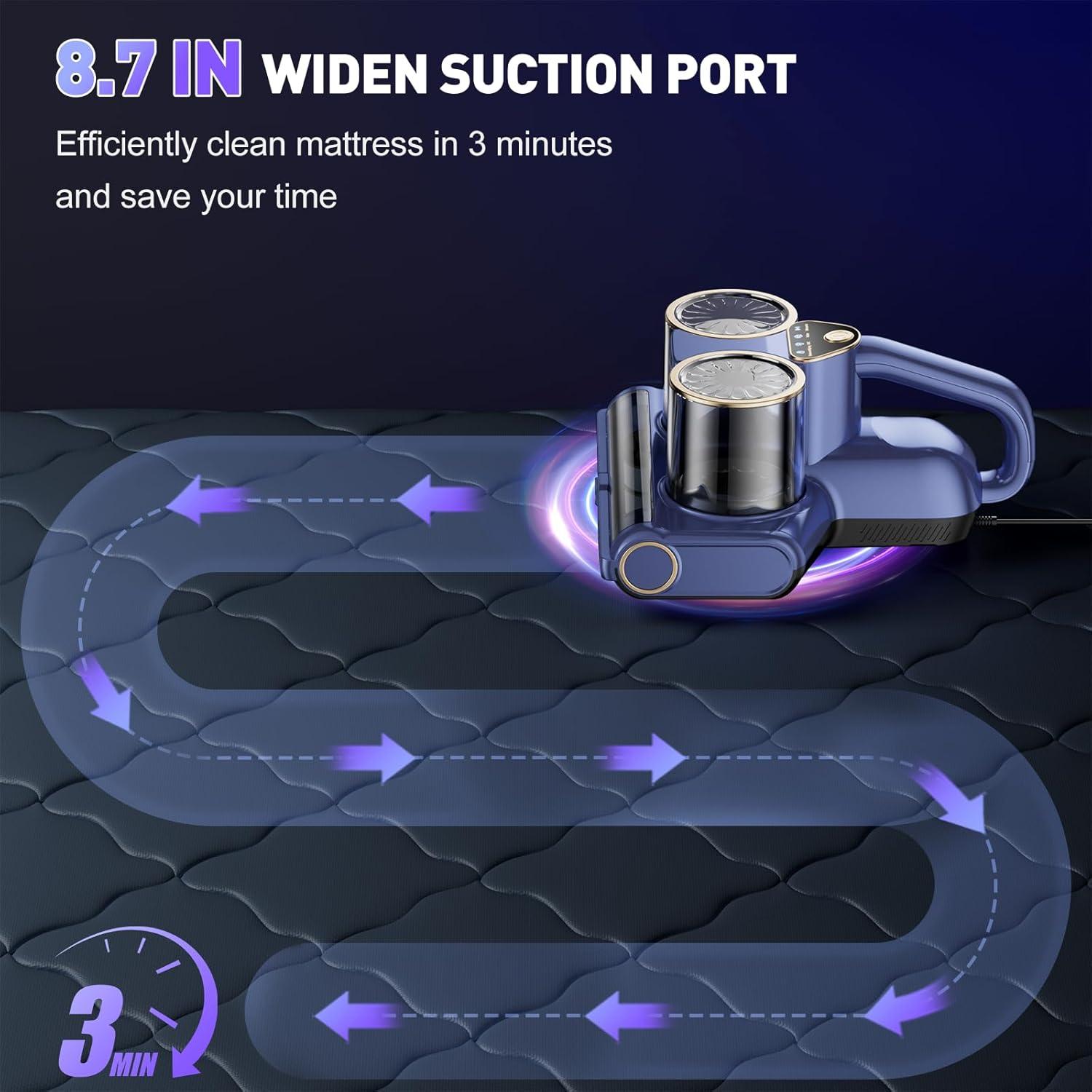 Aspiradora de Colchón Gxzsk LW-P1018 500W Luz UV-C 16KPA