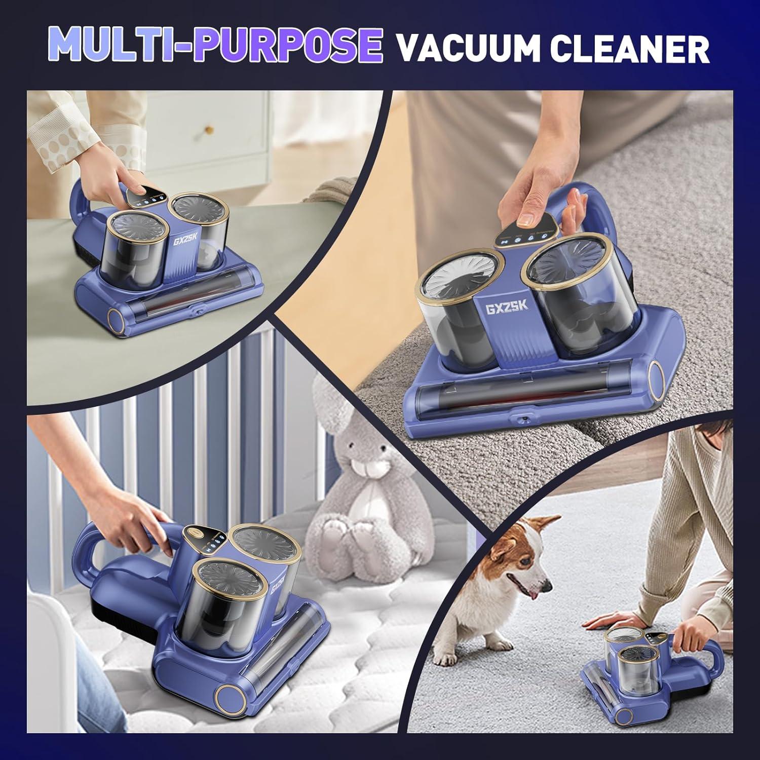 Aspiradora de Colchón Gxzsk LW-P1018 500W Luz UV-C 16KPA