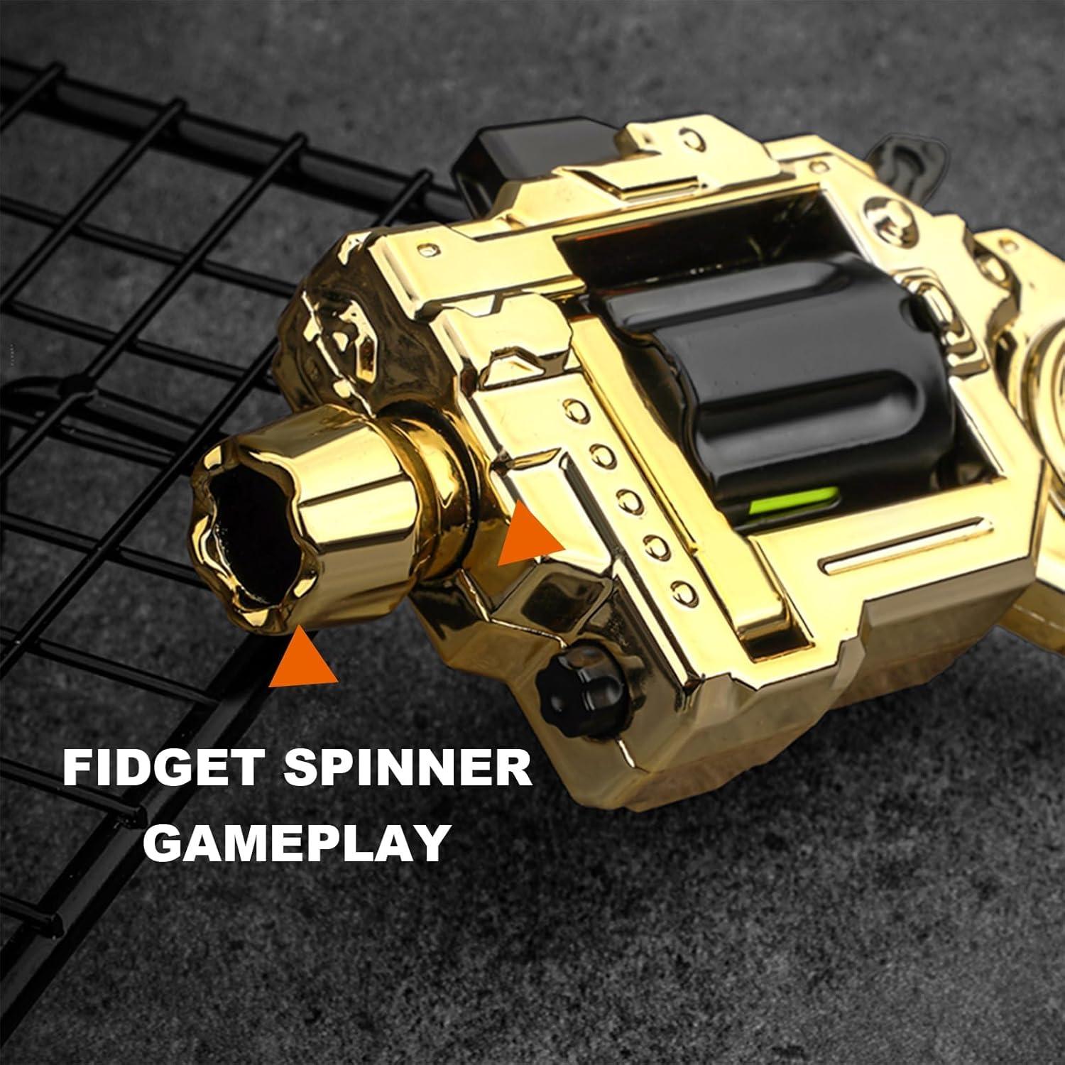 Spinner Antiestrés de Metal JJ007 Negro - Juguete EDC para Adultos