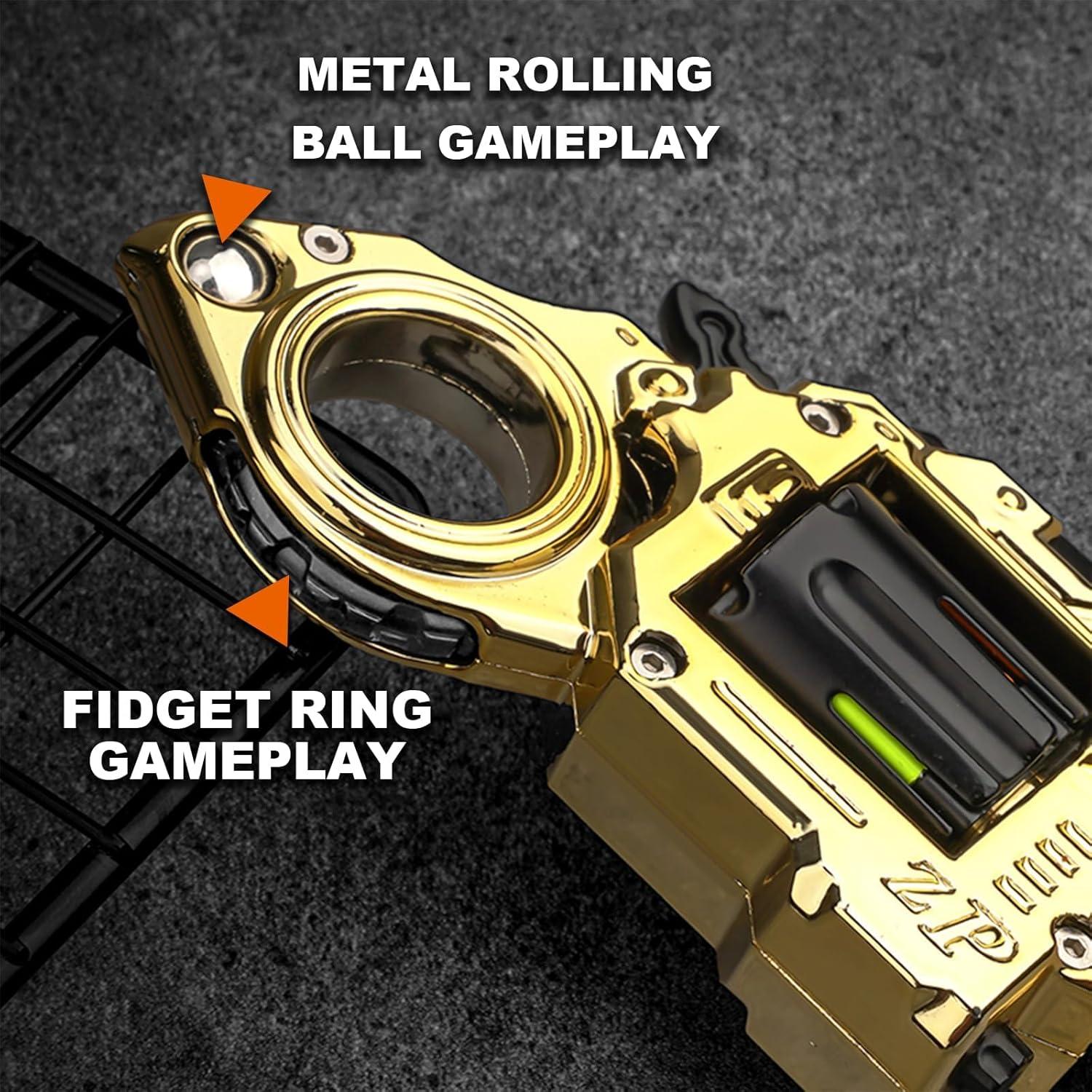 Spinner Antiestrés de Metal JJ007 Negro - Juguete EDC para Adultos