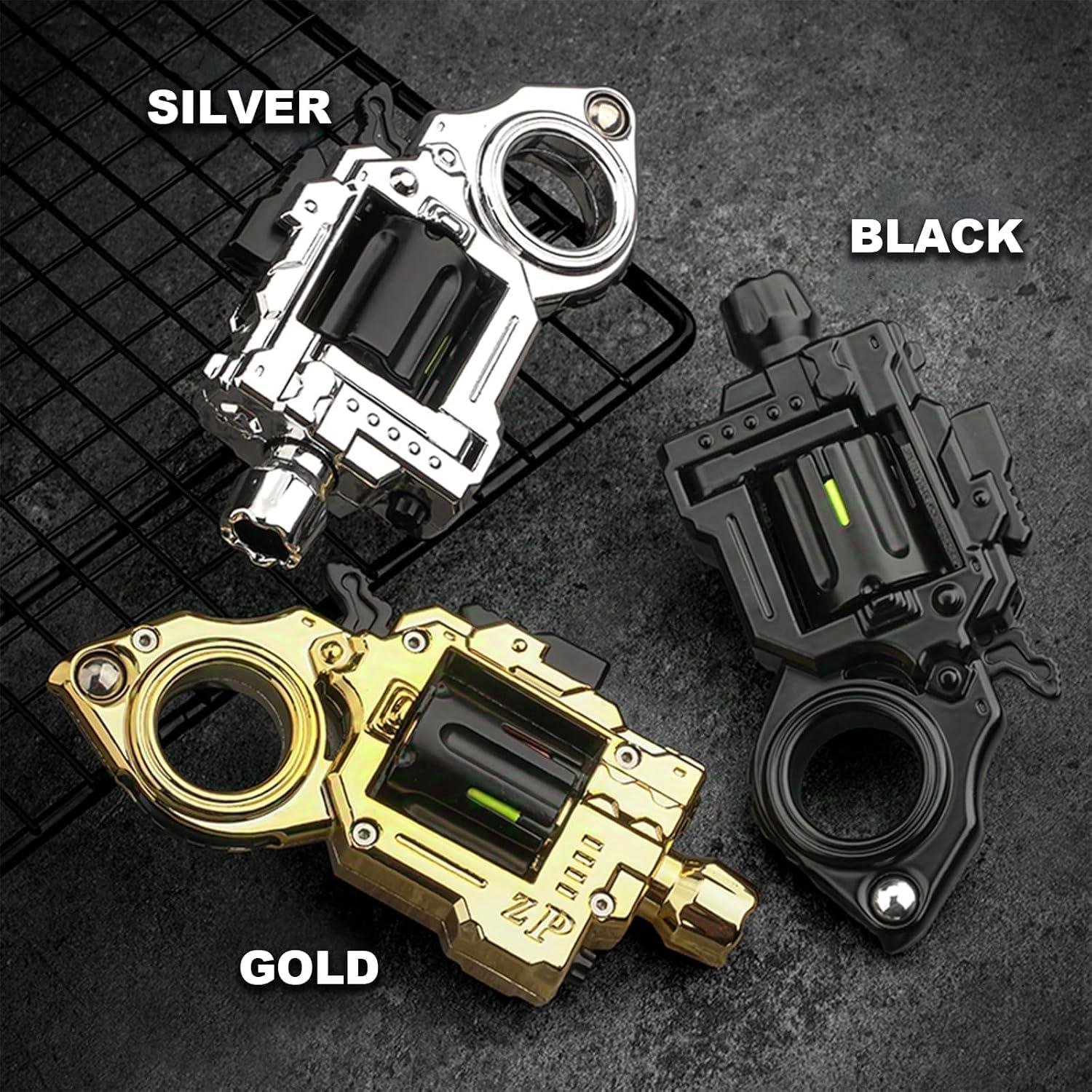 Spinner Antiestrés de Metal JJ007 Negro - Juguete EDC para Adultos