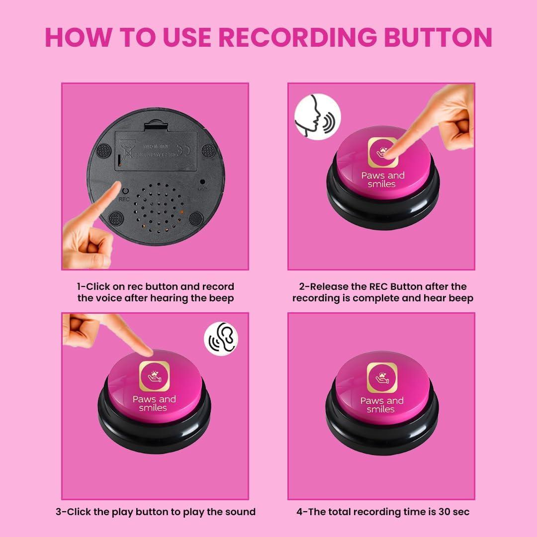 Botones Habladores para Perros Paws and Smiles - Set de 8