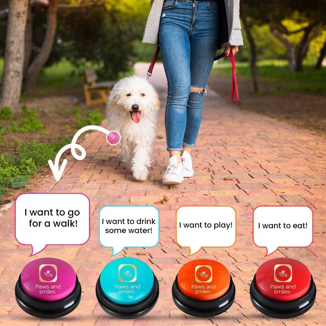 Botones Habladores para Perros Paws and Smiles - Set de 8