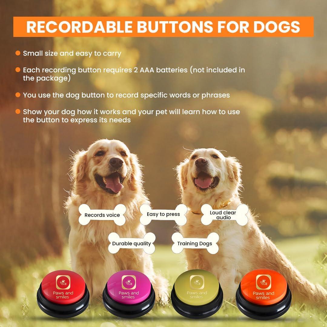 Botones Habladores para Perros Paws and Smiles - Set de 8