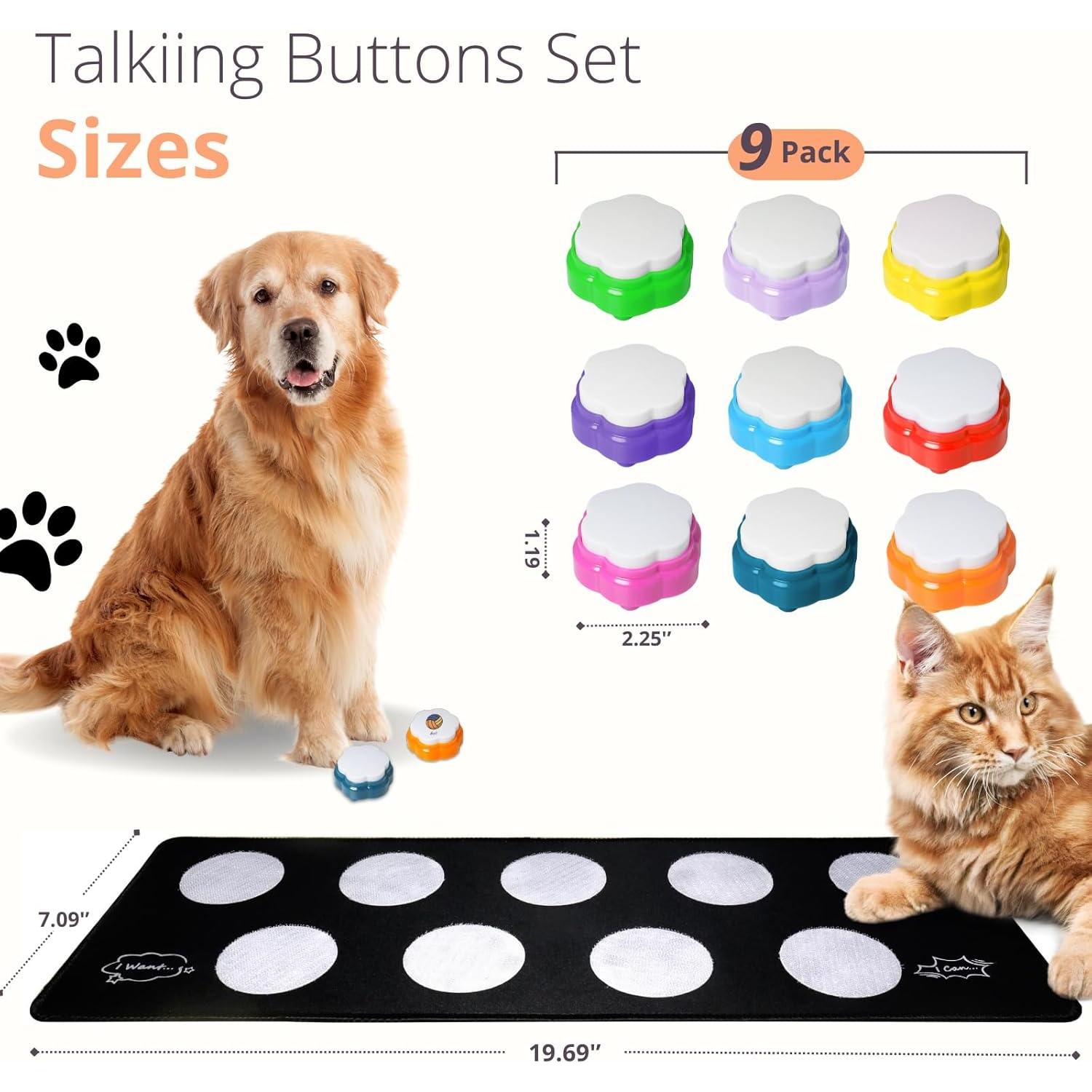 Botones de Comunicación para Perros ANLIKY - Set de 9 Grabables