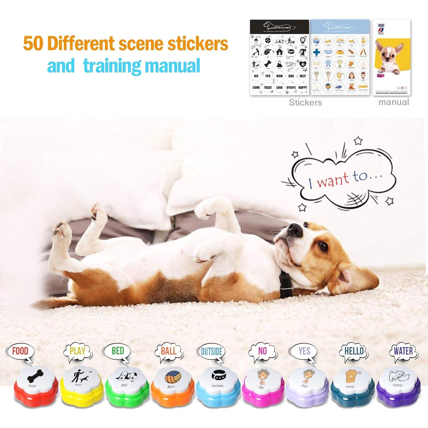 Botones de Comunicación para Perros ANLIKY - Set de 9 Grabables