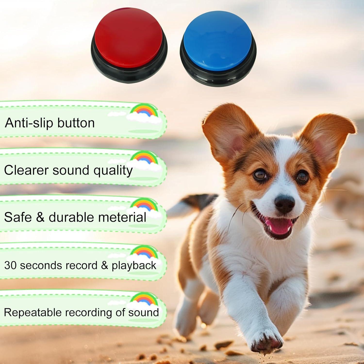 Juego de 2 Botones Hablantes para Perros Gelabur - Entrenamiento