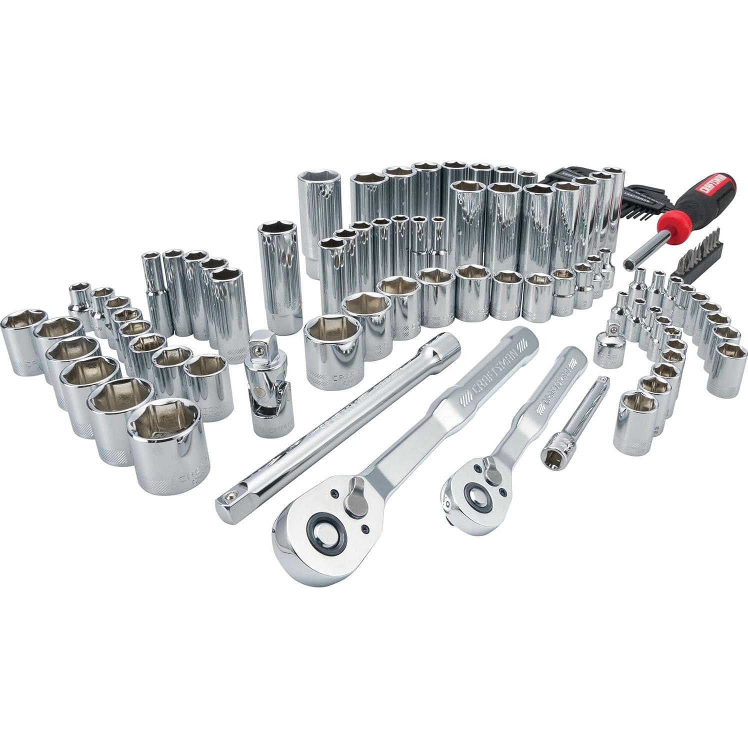 Juego de Herramientas CRAFTSMAN 105 Pzs Estándar y Métrico