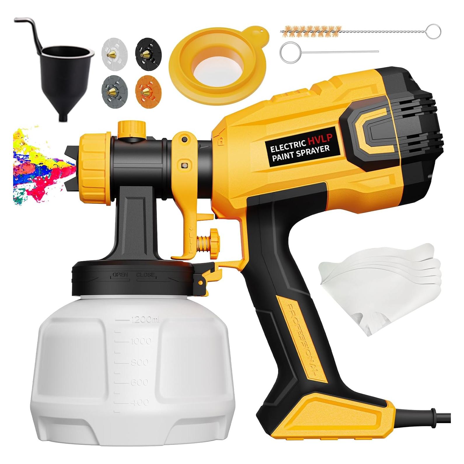 Pulverizador de Pintura Eléctrico LIFOVE 700W 1.18L 4 Boquillas