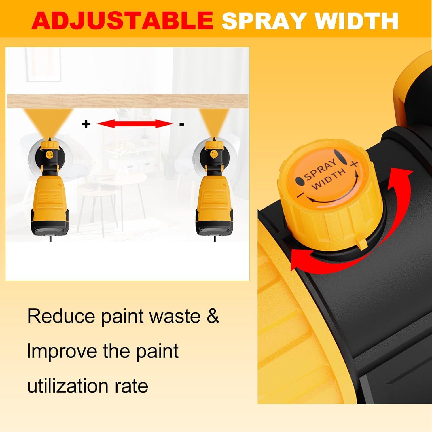 Pulverizador de Pintura Eléctrico LIFOVE 700W 1.18L 4 Boquillas