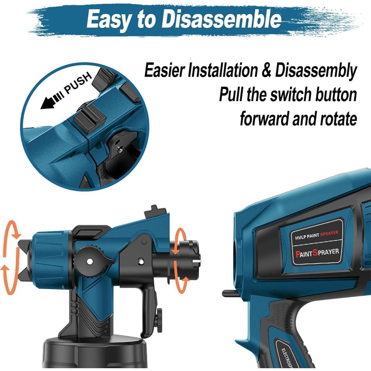 Pulverizador de Pintura Eléctrico Xavax CN-6000 1400ml 800W