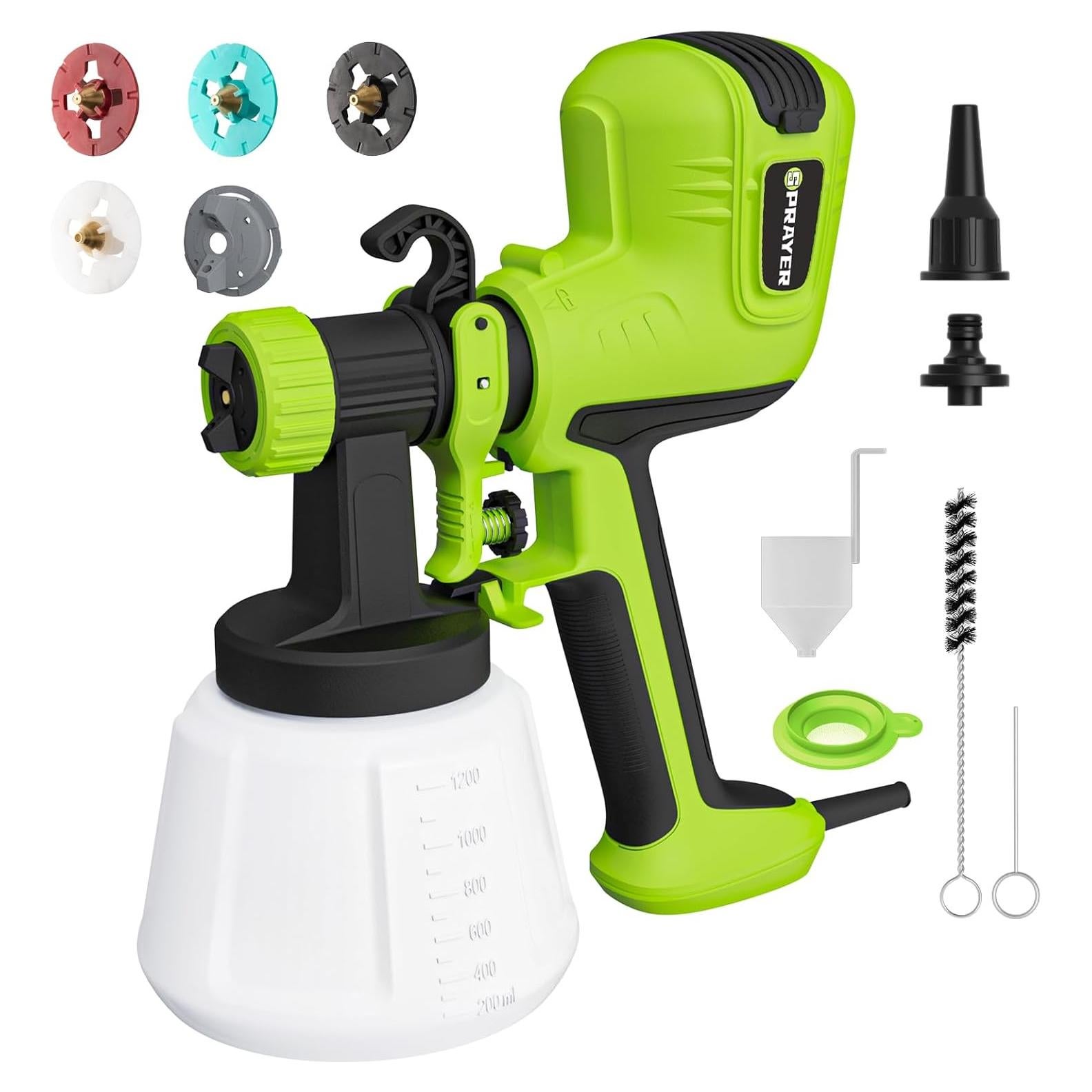 Pulverizador de pintura ELPIDIO 700W HVLP 1200ml Verde