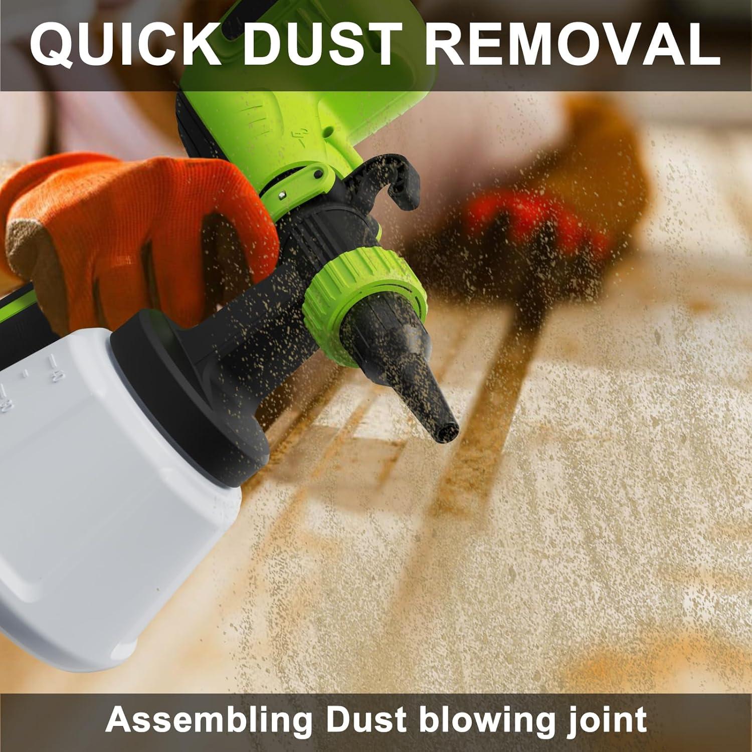 Pulverizador de pintura ELPIDIO 700W HVLP 1200ml Verde