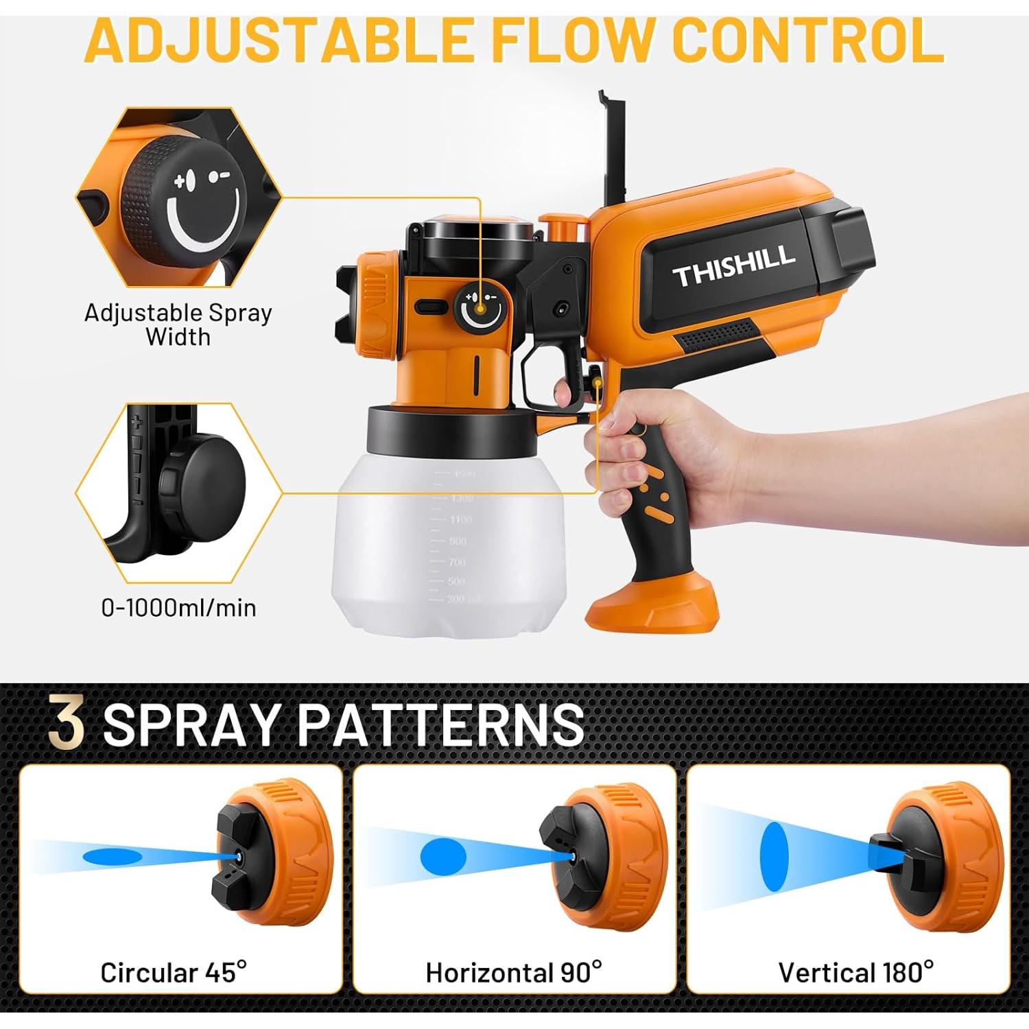Pistola de Pintura Eléctrica This Hill 1000W 1500ML
