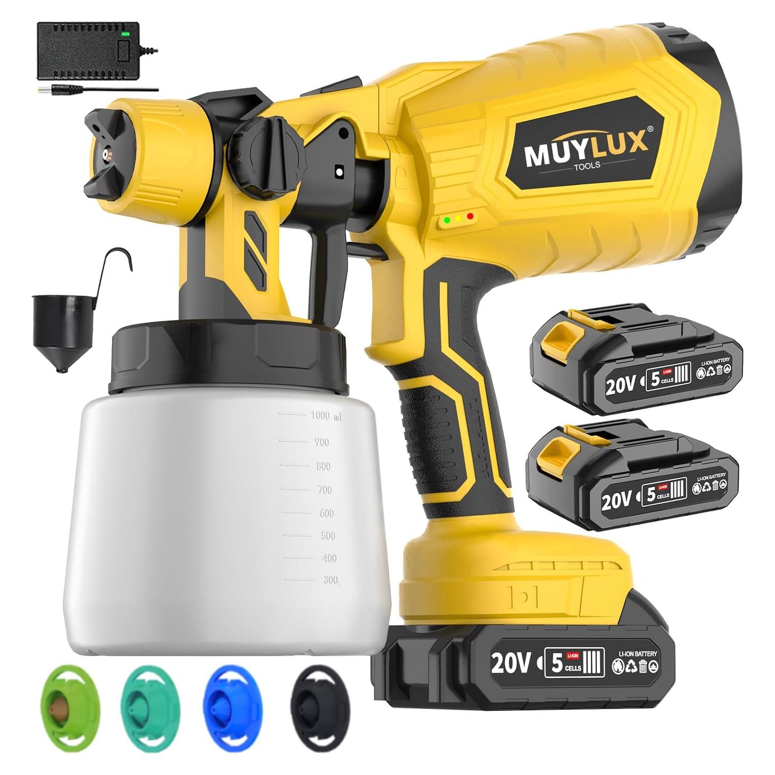 Pulverizador de pintura inalámbrico Muylux CPS-202B-MY 800W