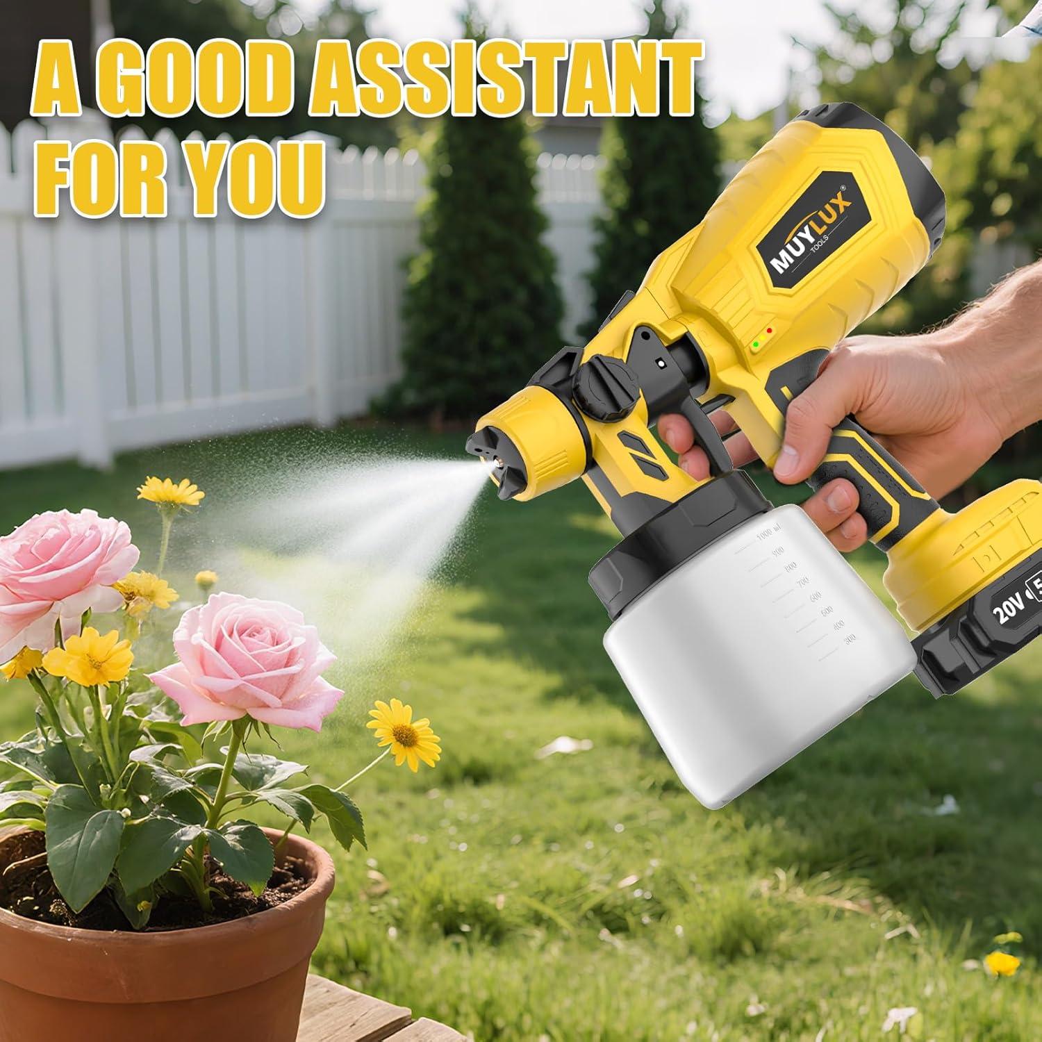 Pulverizador de pintura inalámbrico Muylux CPS-202B-MY 800W