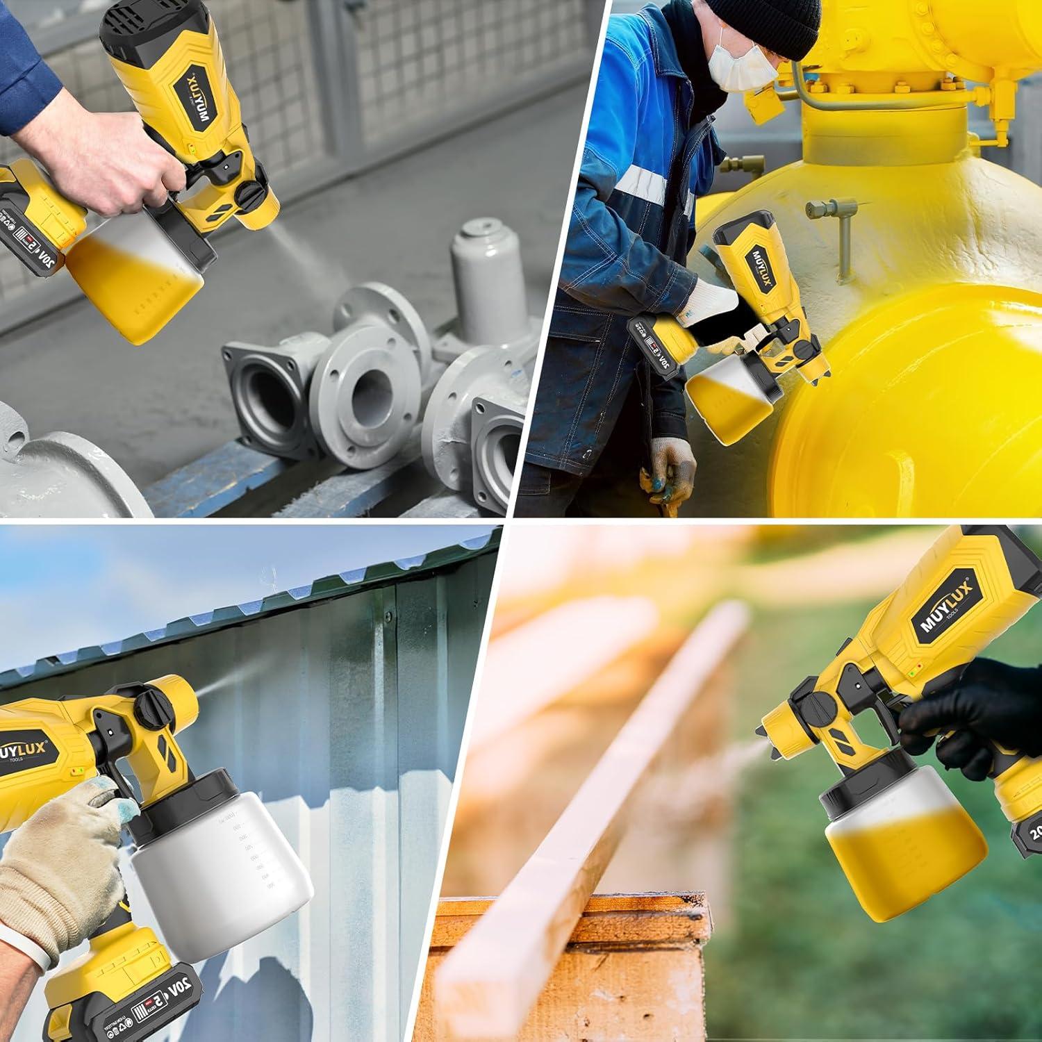 Pulverizador de pintura inalámbrico Muylux CPS-202B-MY 800W