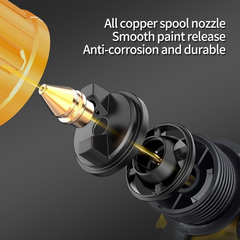 Pistola de Pintura Eléctrica ZHUITU 1000W 1200ml 6 Boquillas