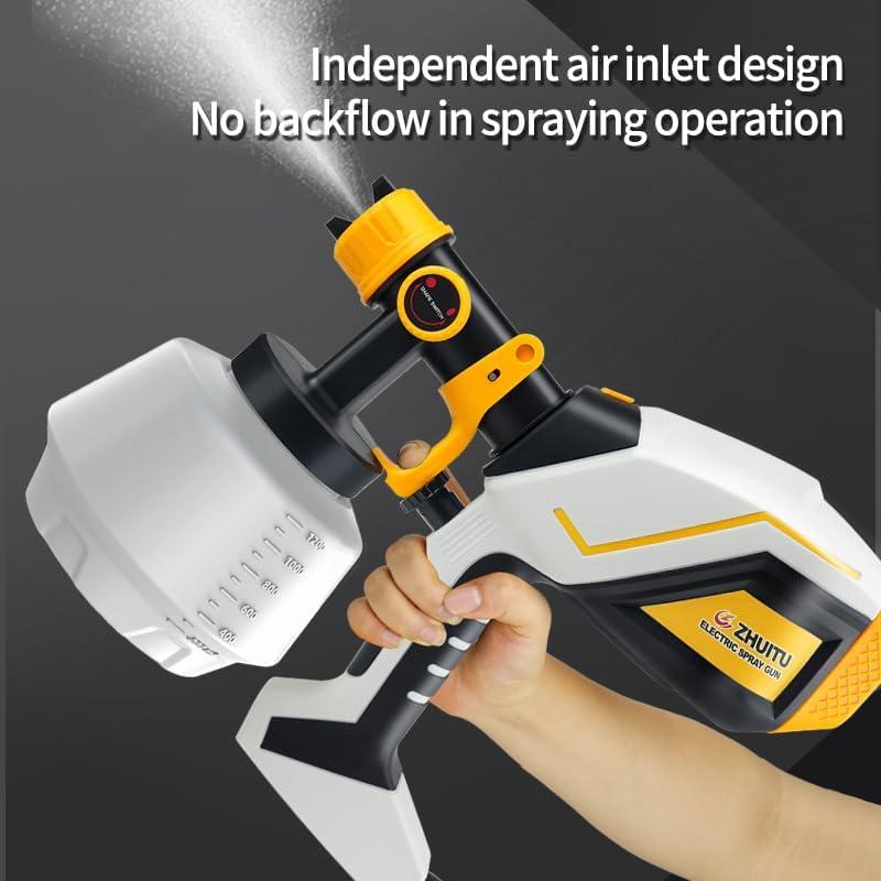 Pistola de Pintura Eléctrica ZHUITU 1000W 1200ml 6 Boquillas
