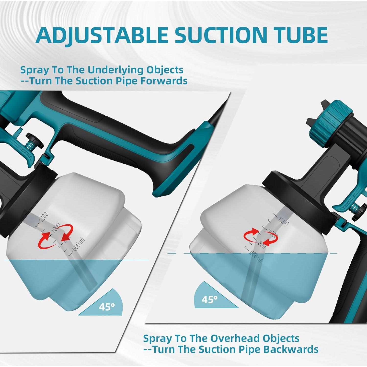 Pulverizador de Pintura Eléctrico Slikwave 700W 1200ml Azul