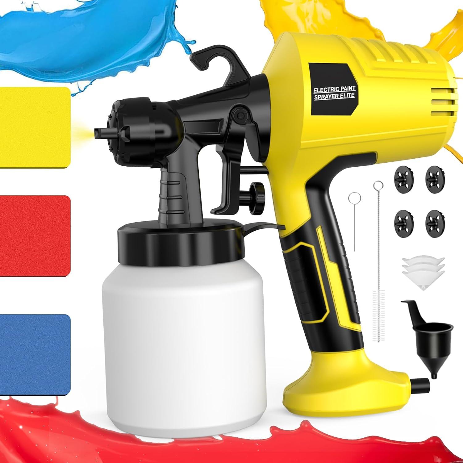 Pulverizador de pintura ZippyZebra 1000ml 1000W HVLP Amarillo