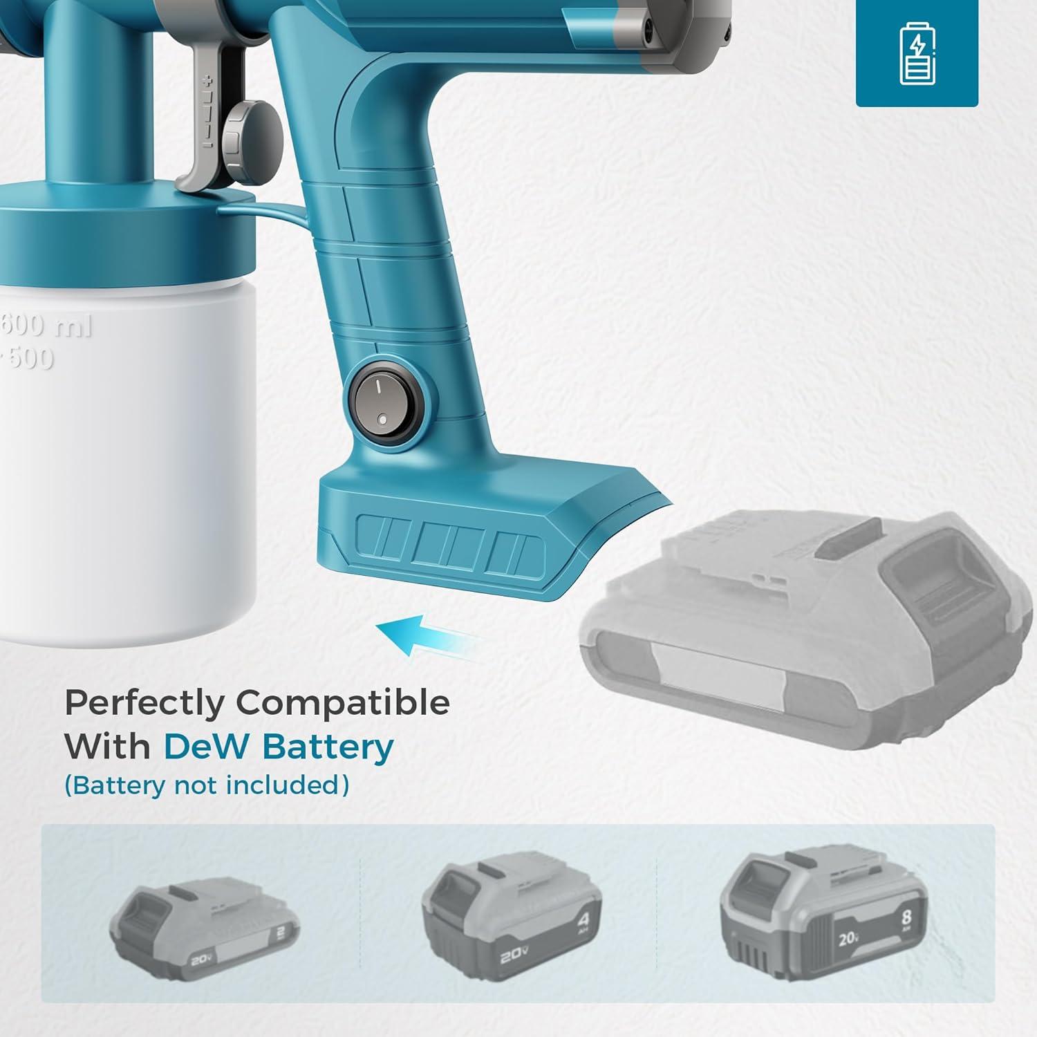 Pulverizador de Pintura Inalámbrico Tilswall 591 ml Azul