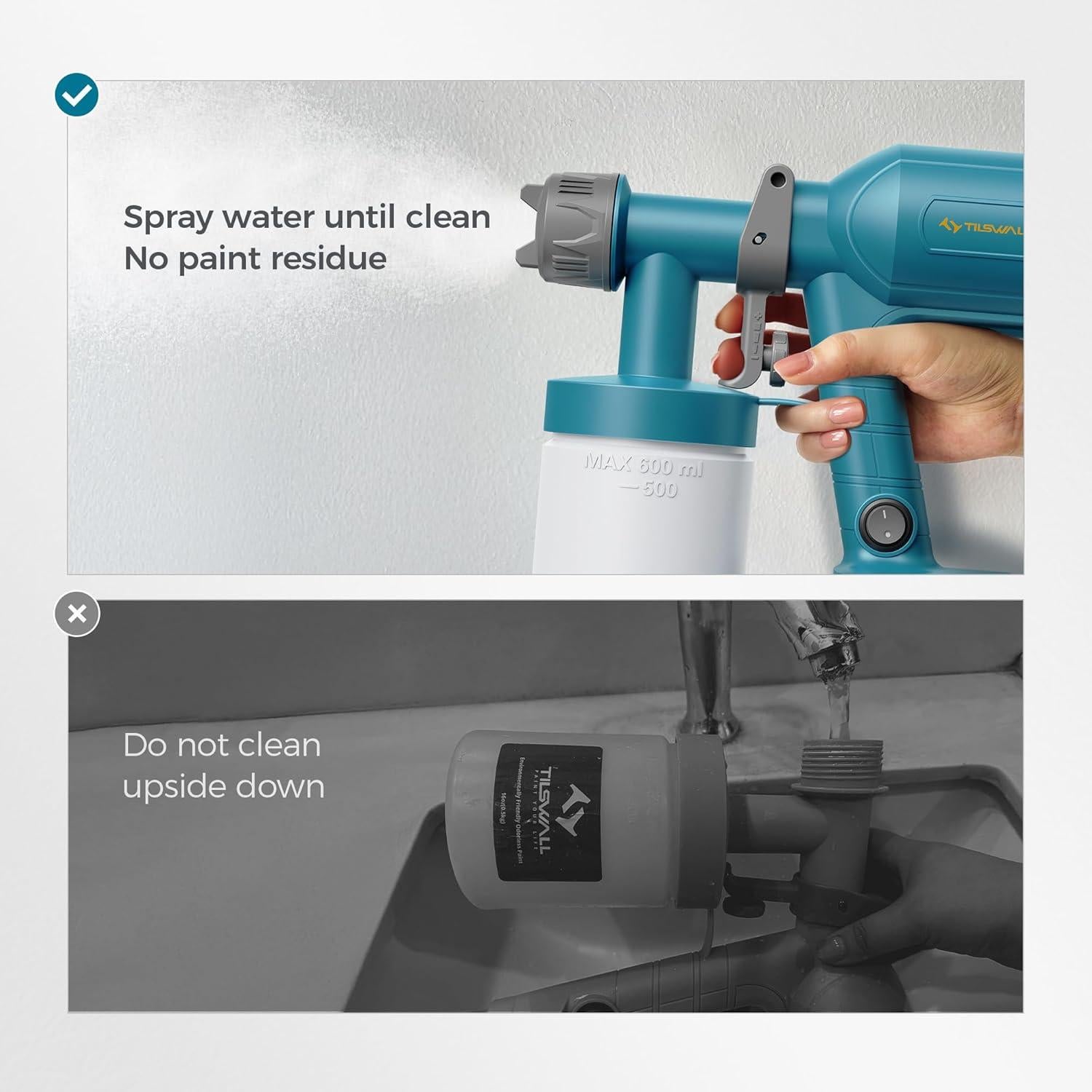 Pulverizador de Pintura Inalámbrico Tilswall 591 ml Azul