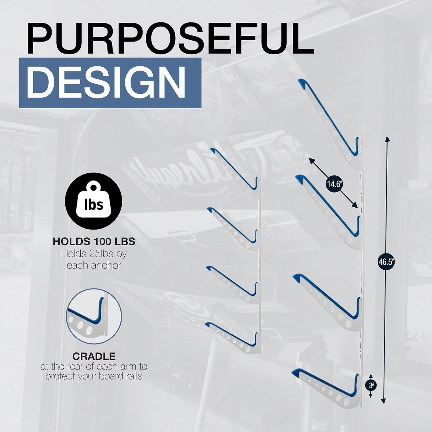 Soporte de Pared Ajustable StoreYourBoard para Equipos de Playa