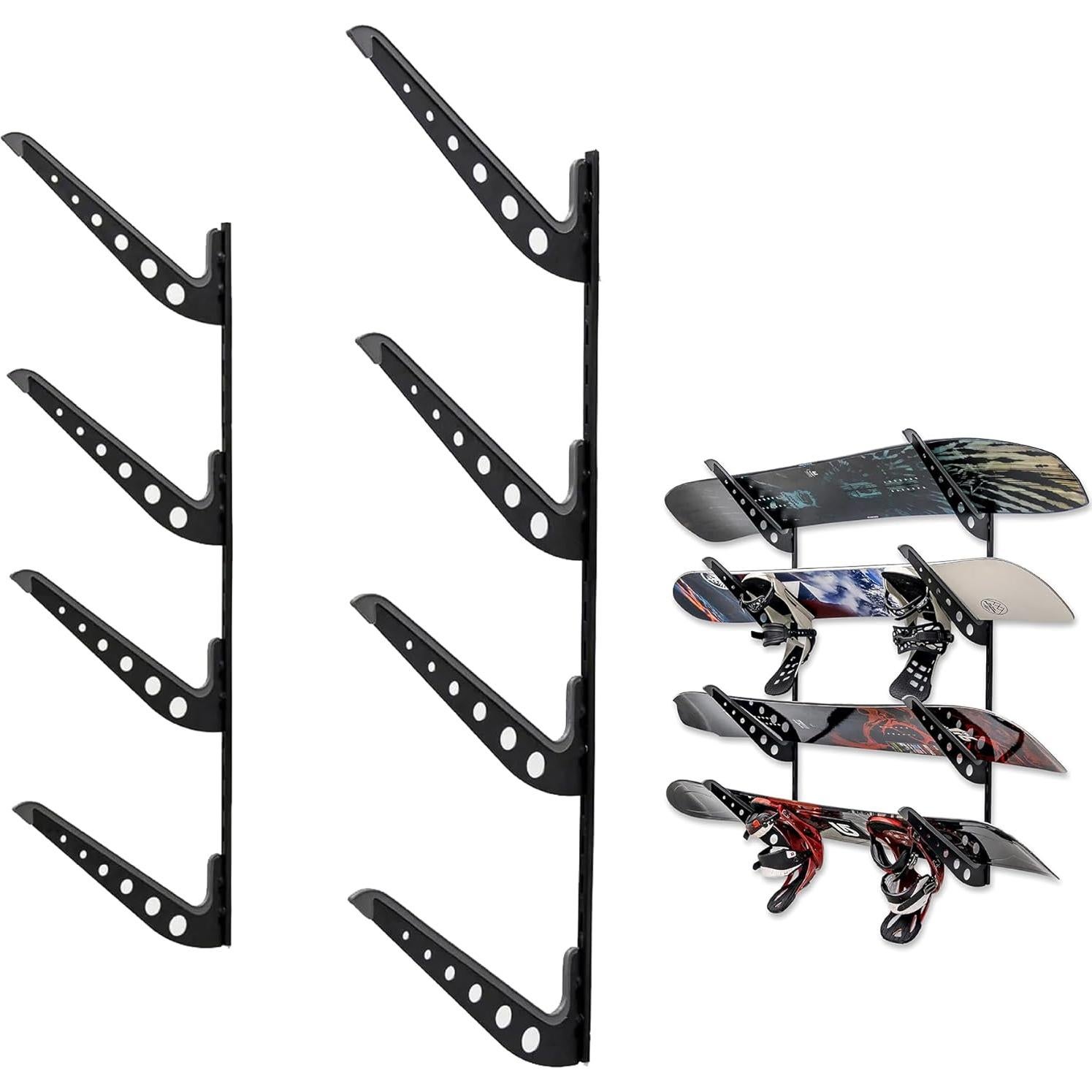 Soporte de Almacenamiento Ajustable StoreYourBoard para 4 Snowboards