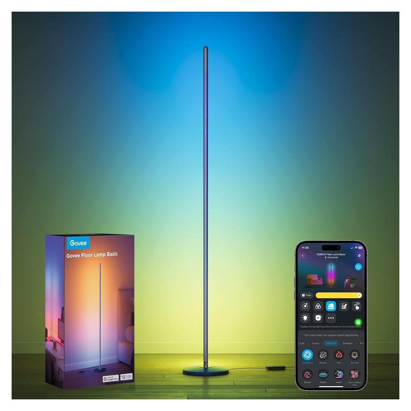 Lámpara de Pie Govee H6076 LED RGBIC Azul con Control Alexa