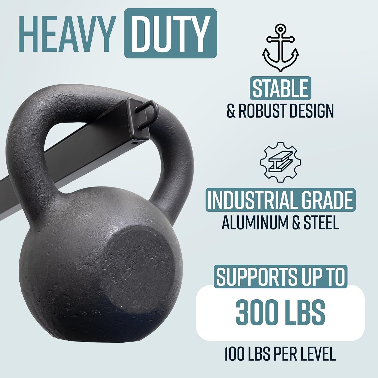 Soporte de Almacenamiento para 4 Kayaks Teal Triangle Negro