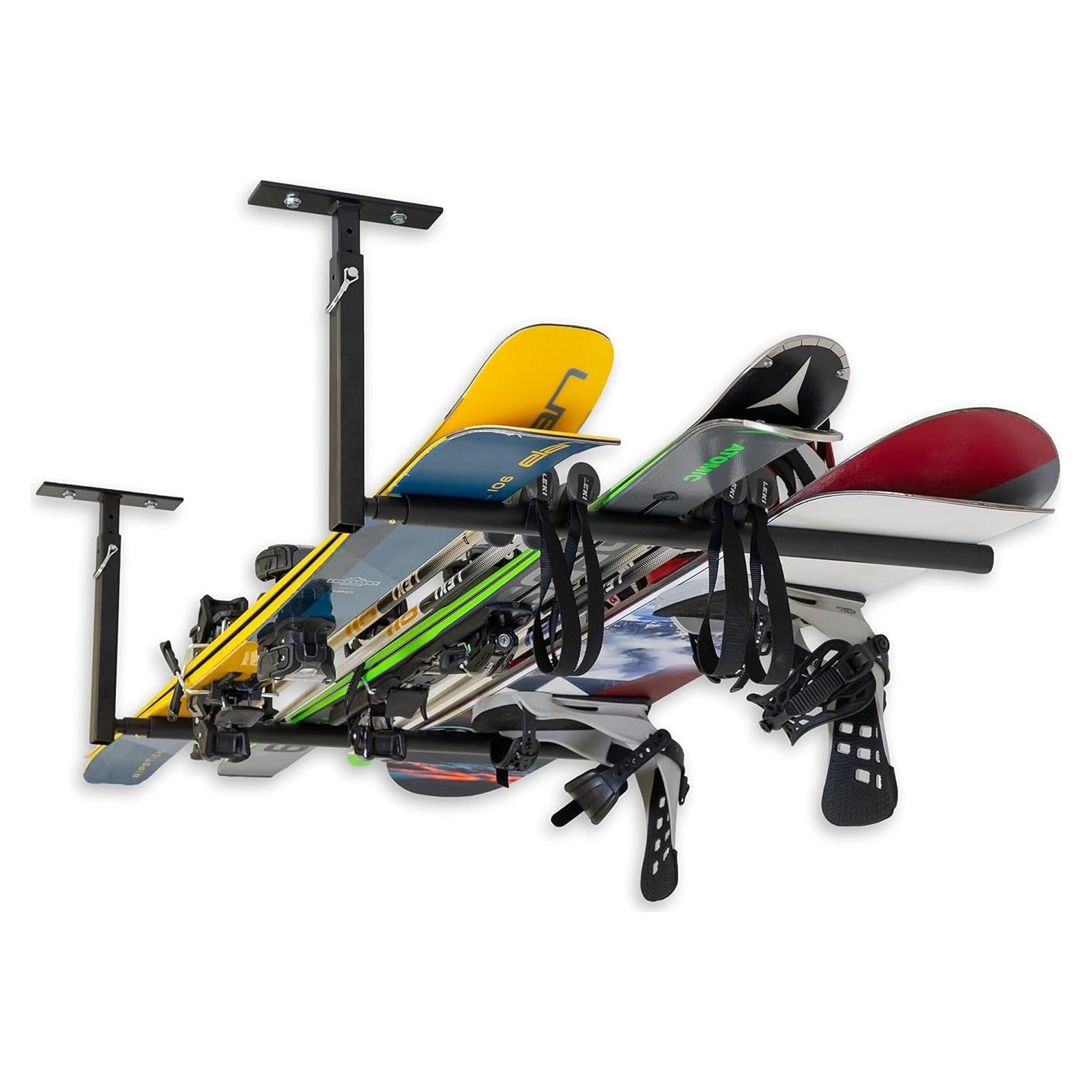 Soporte de Techo Ajustable StoreYourBoard para Esquís y Snowboards