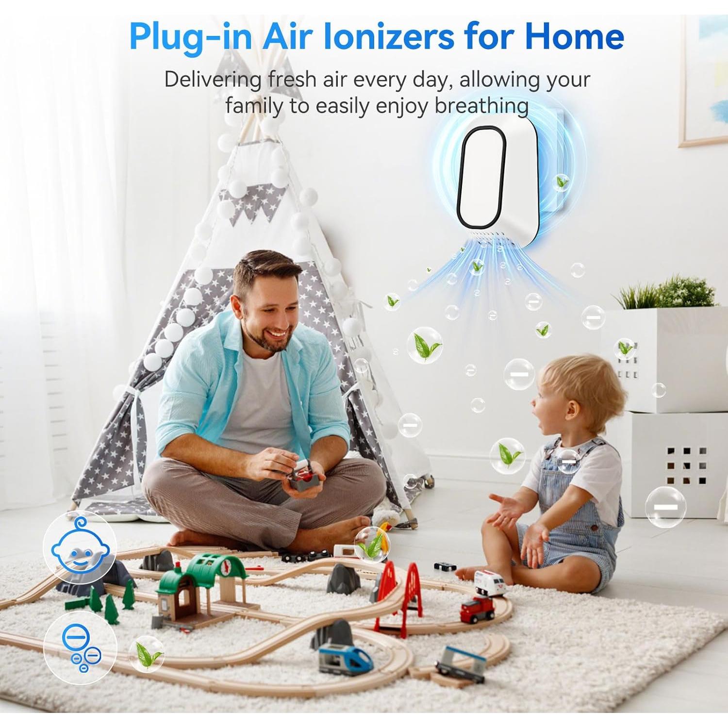 Ionizador de Aire Enchufable PK03 - Purificador Silencioso 59g