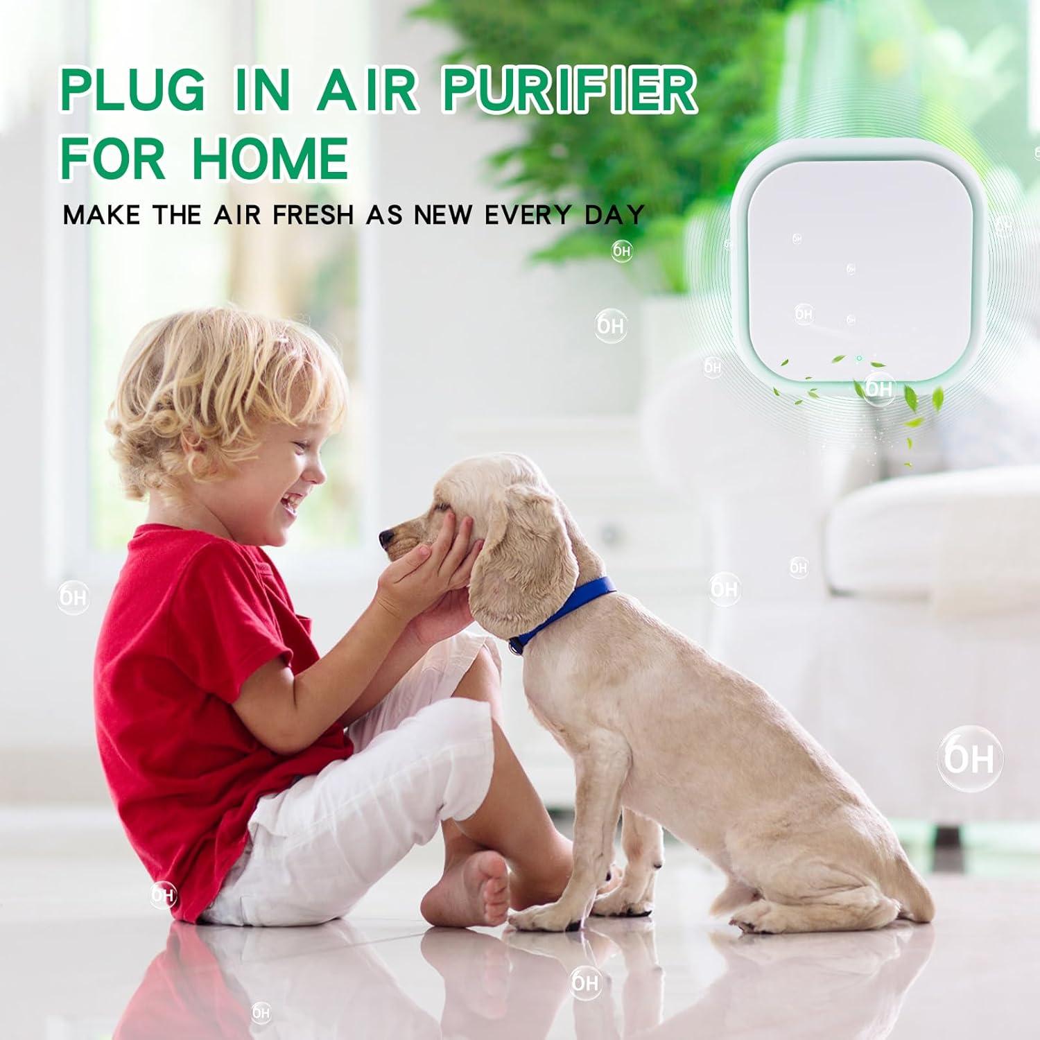 Paquete de 2 Purificadores de Aire Ionizadores W25-02-25 Silenciosos