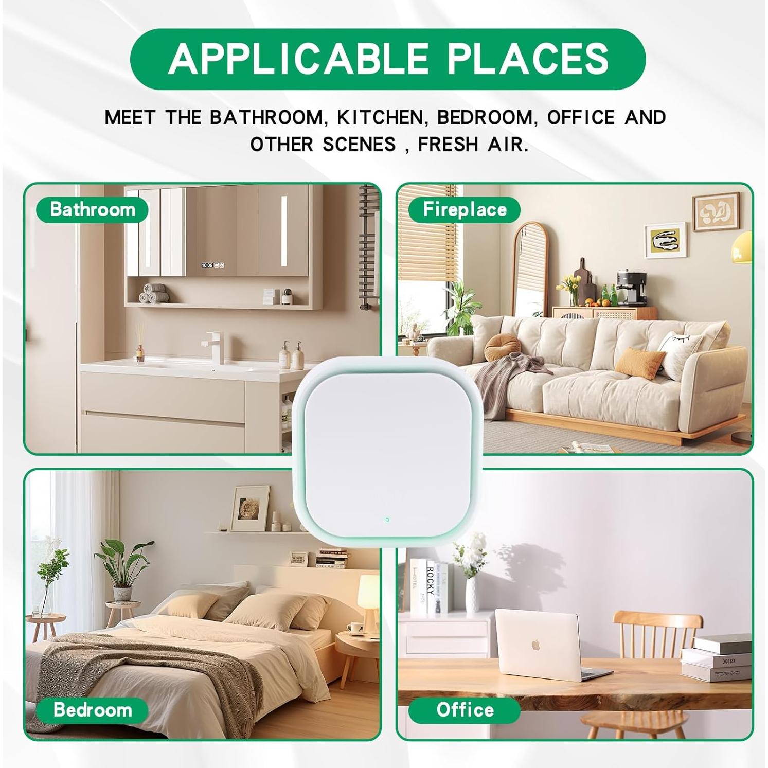 Paquete de 2 Purificadores de Aire Ionizadores W25-02-25 Silenciosos