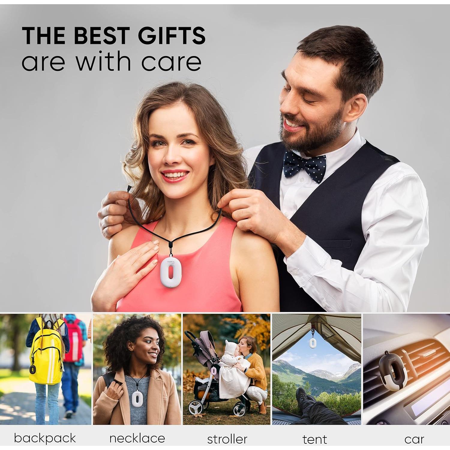 Collar Purificador de Aire Portátil Twinkle Birds JO-2001 - Ionizador Recargable