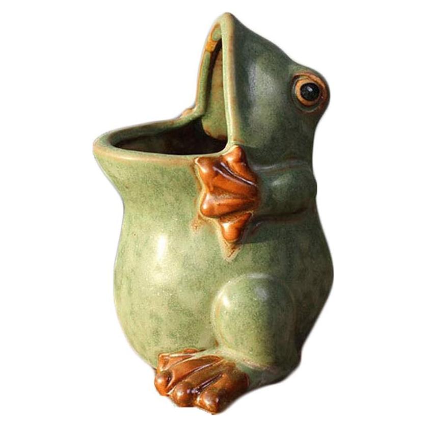 Maceta de Cerámica Rana MONMOB 11 cm con Drenaje