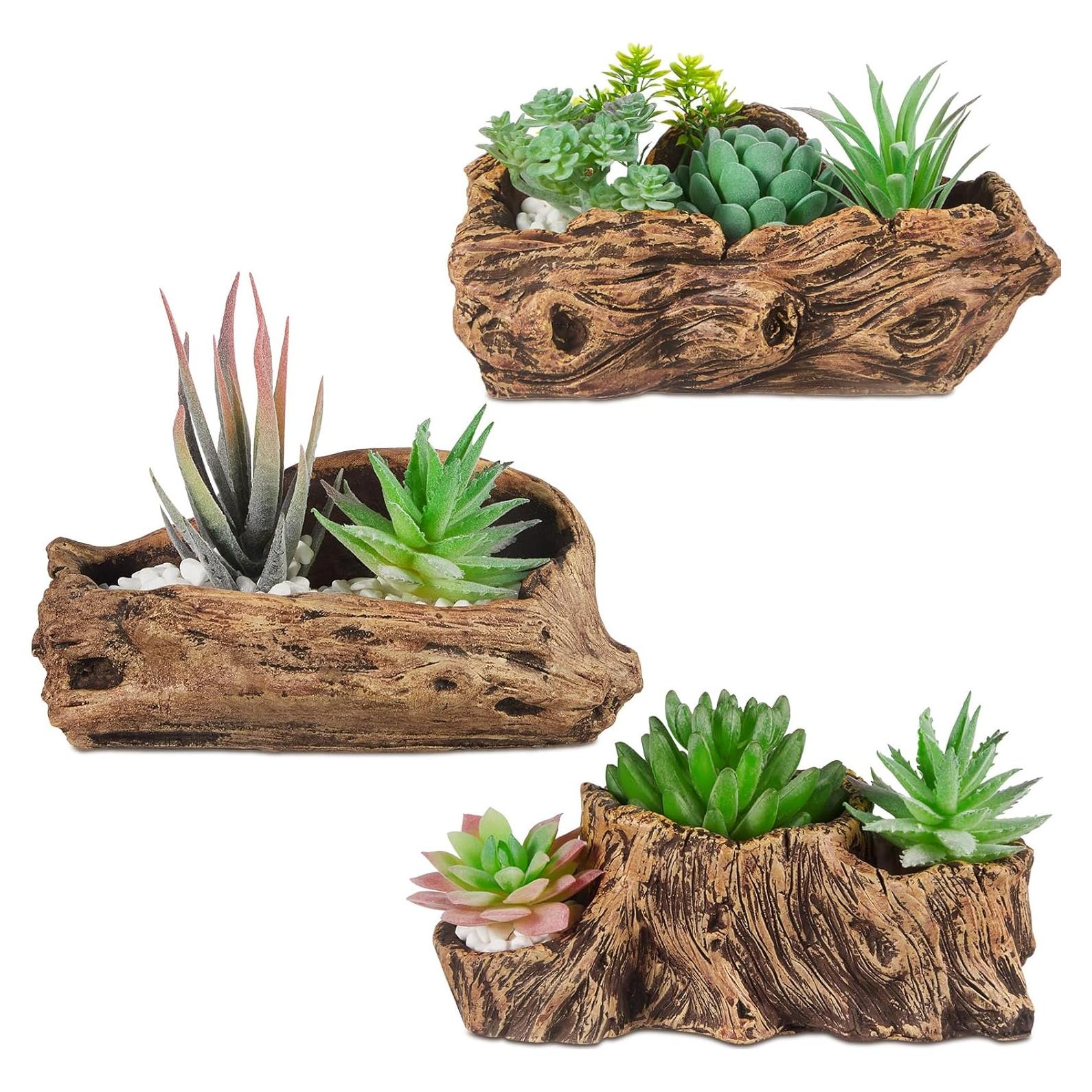 3 Macetas de Concreto Retro Sunnychicc para Suculentas