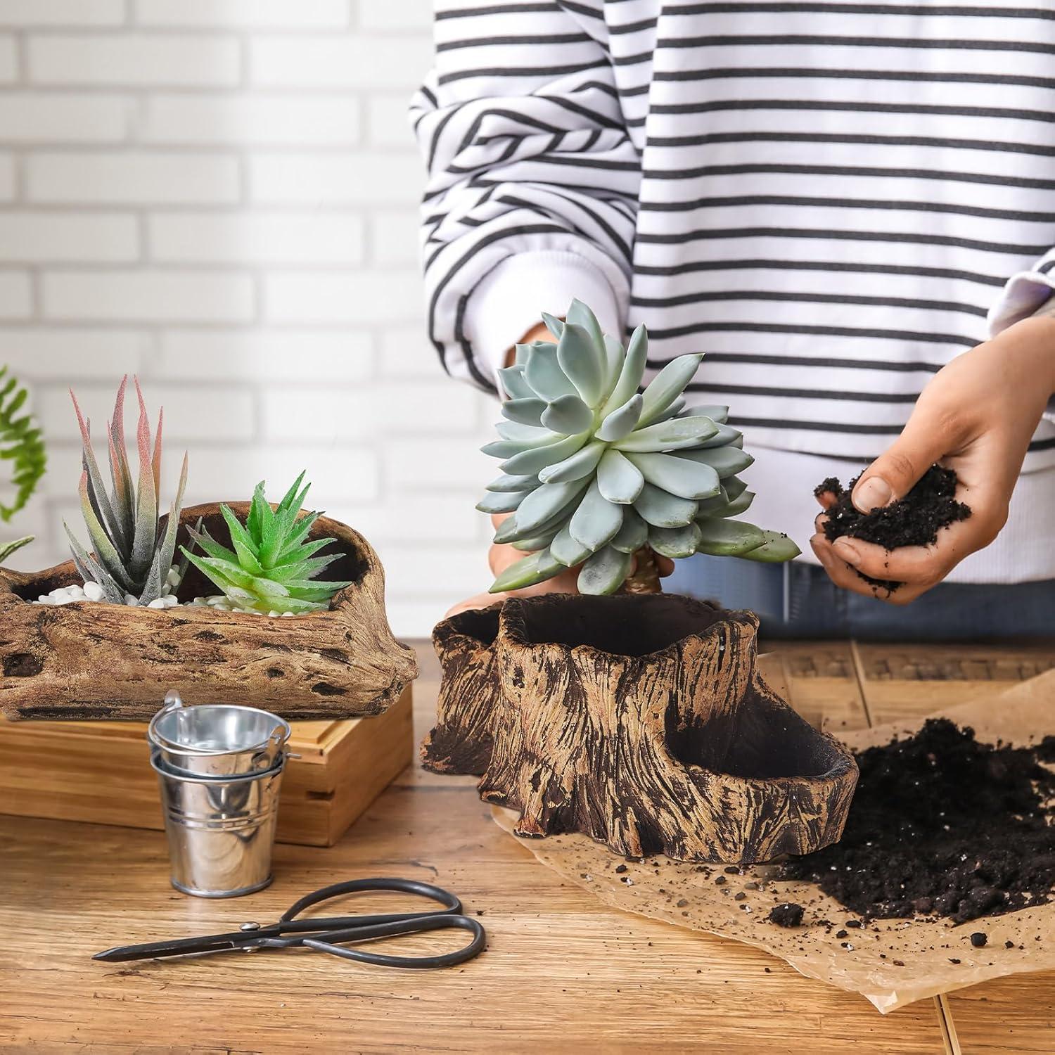 3 Macetas de Concreto Retro Sunnychicc para Suculentas