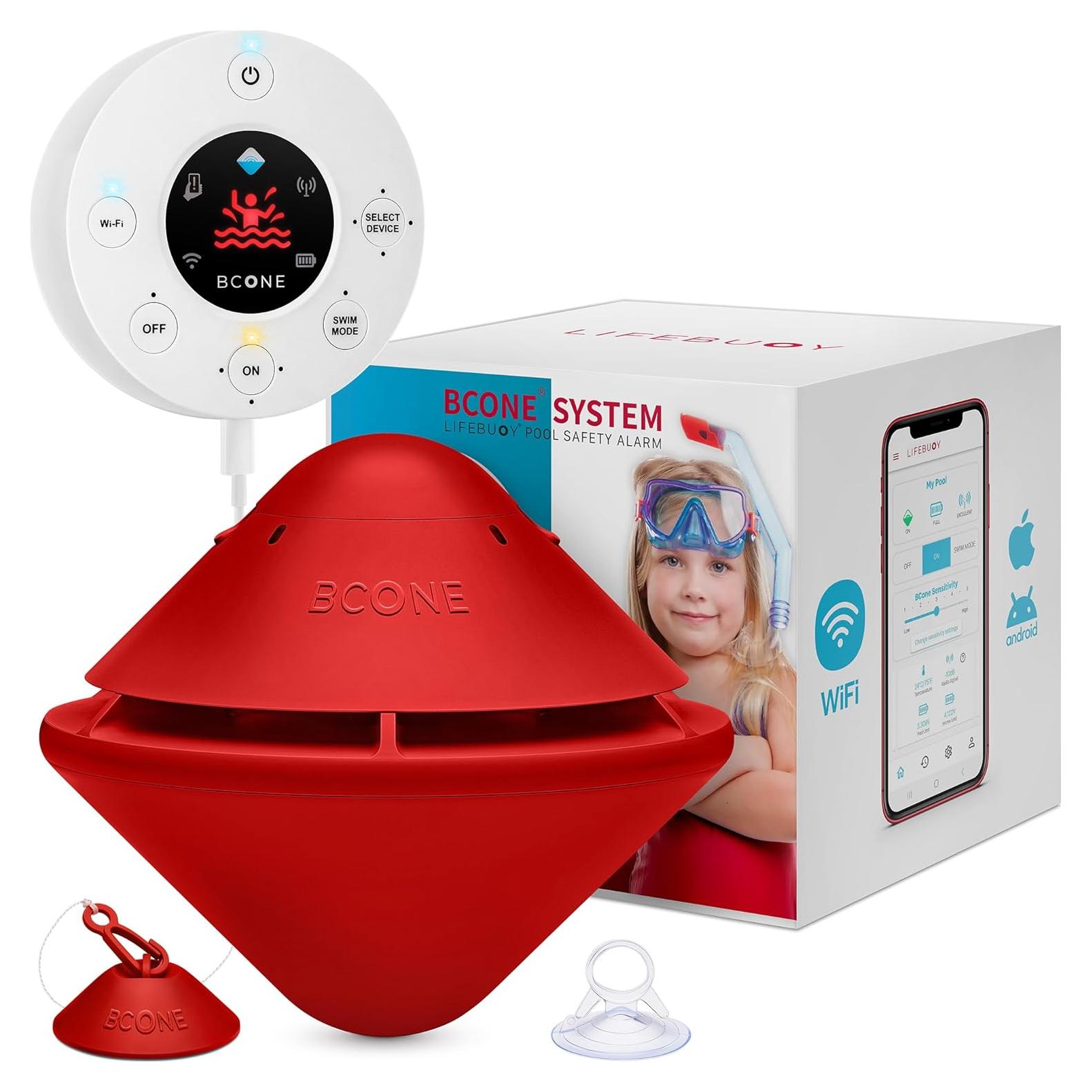 Alarma de Piscina BCONE® Lifebuoy® con Control por Voz y Wi-Fi