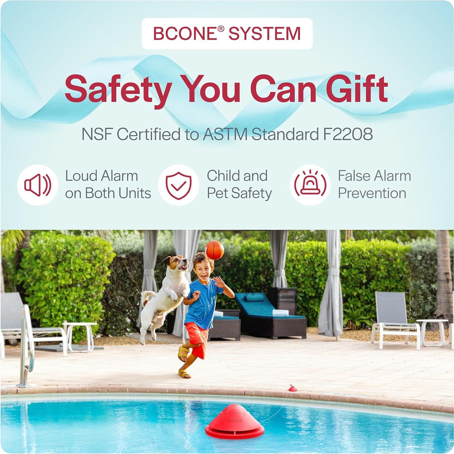 Alarma de Piscina BCONE® Lifebuoy® con Control por Voz y Wi-Fi