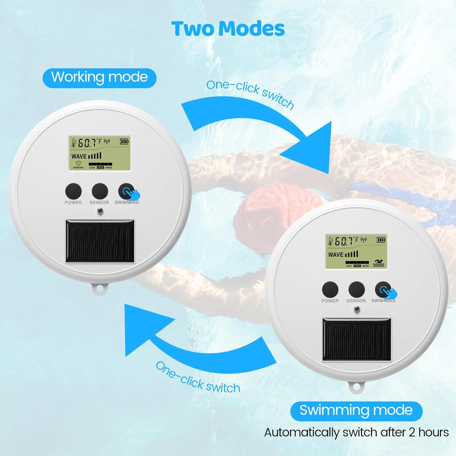 Alarma de piscina WiFi Zuomeng ZM-149, solar, control remoto