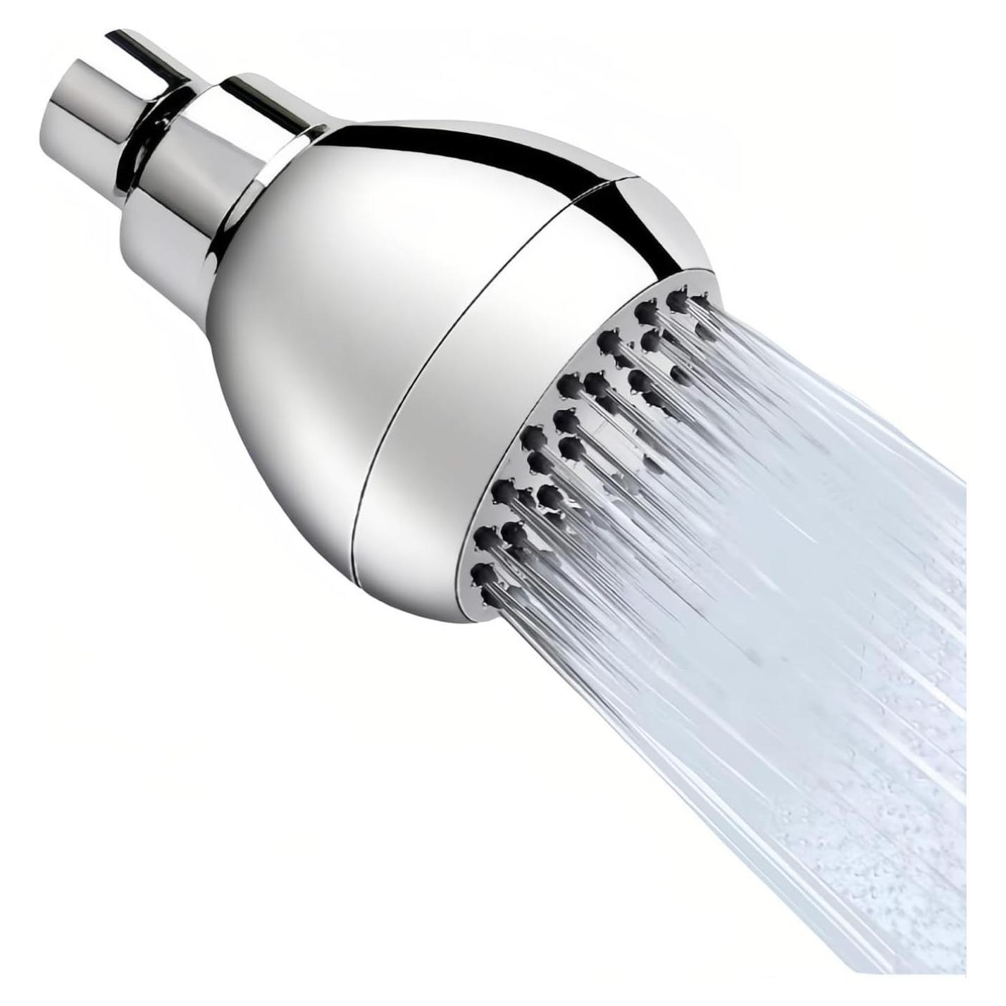 Cabezal de Ducha Alta Presión FANBODTA 3" Cromo Rotación 360°