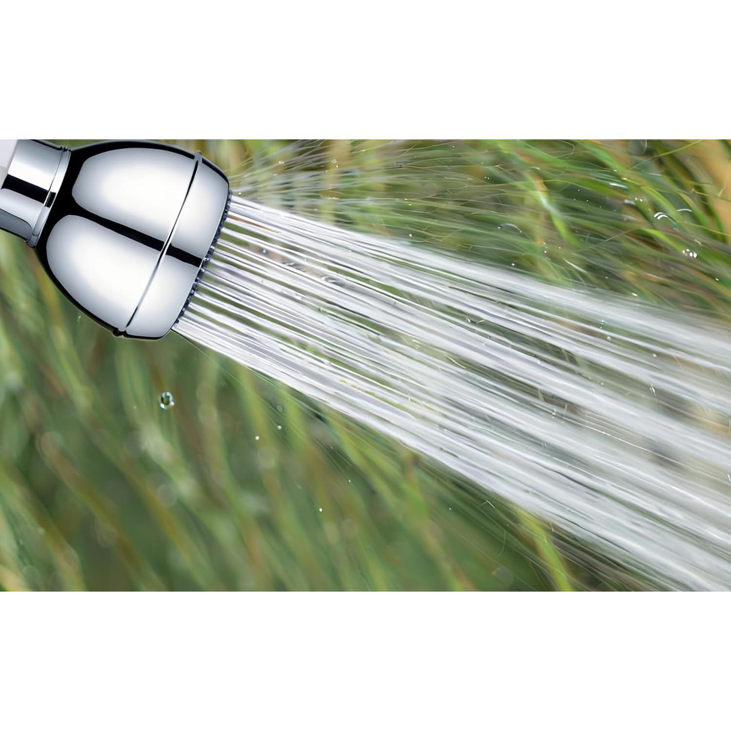 Cabezal de Ducha Alta Presión FANBODTA 3" Cromo Rotación 360°